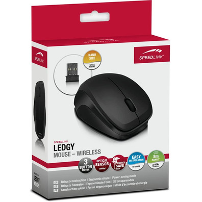 Mouse senza fili MASSICCIA Speedlink Nero