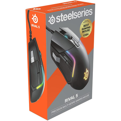 Ratón Steelseries Rivale 5 18000 CPI