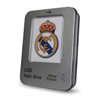 Pendrive USB Real Madrid 1 GB Metallic Box