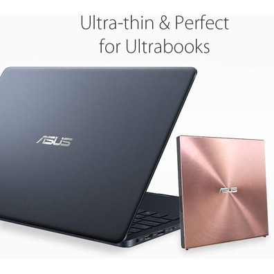 Regrabadora Externa Asus SDRW-08U5S-U Ultra Slim Pink