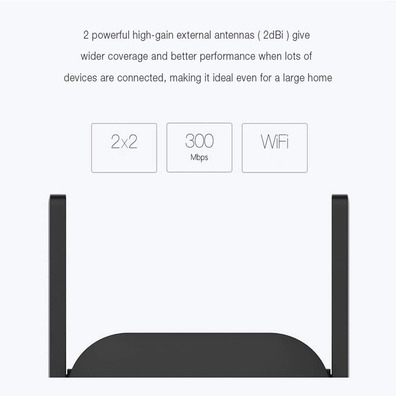 Repetidor Xiaomi MI WI - FI Range Extender Pro Negro