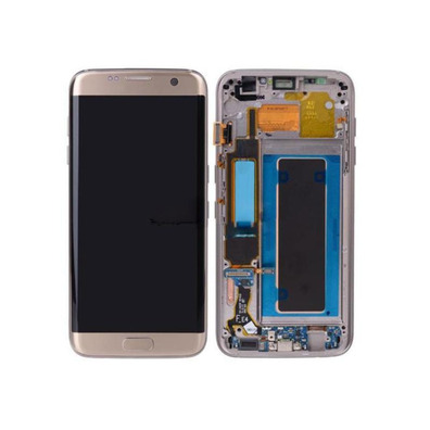 Parte di ricambio Schermo Completo con Cornice Samsung Galaxy S7 Bordo Oro