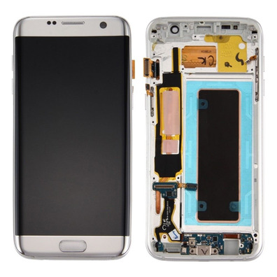 Parte di ricambio Schermo Completo con Cornice Samsung Galaxy S7 Bordo Argento