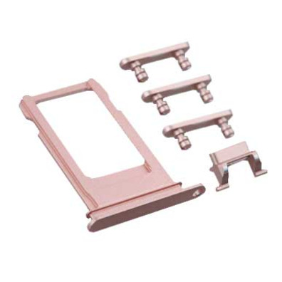 Vassoio scheda SIM  + Set di Pulsanti Laterali iPhone 7 Rose Gold