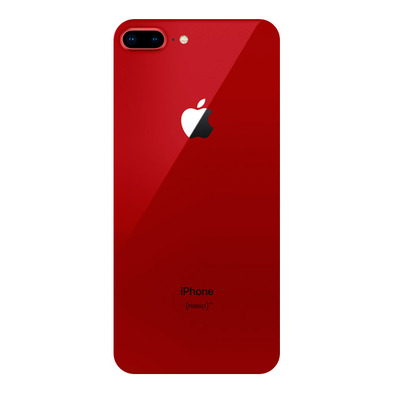 Quarta di Copertina con Adesivo (iPhone 8 Plus) Rosso