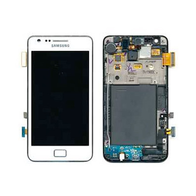 frontale completo per Samsung Galaxy S II I9100 Bianco