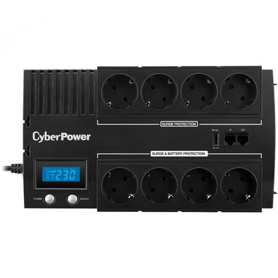 SAI Línea Interactiva Cyberpower BR1000ELCD 1000VA/600W 8 * Schuko