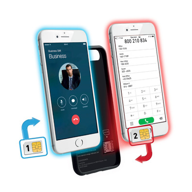 Second Sim Case per iPhone 8 / 7 / 6s / 6 SBS