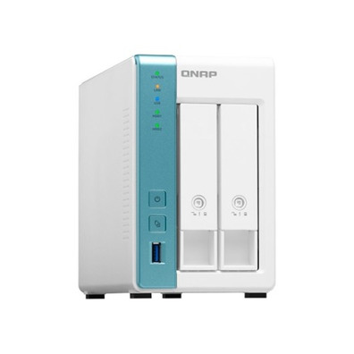 Servidor NAS QNAP Desktop 2BAY NAS 1GB RAM 1GbE