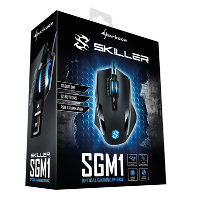 Sharkoon Skiller Raton Gaming 10800 dpi Nero