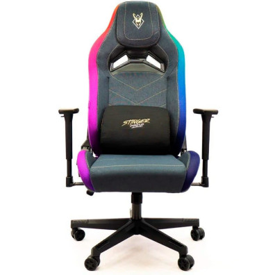 Woxter Stinger Station Lite LED Sedia da gioco (oro e argento)