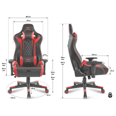 Silla Gaming Spirit di Gamer Crusader Roja / Negra