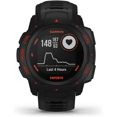 Smartwatch Garmin Instinct Esports Notificaciones / Frecuencia Cardíaca/GPS Negro