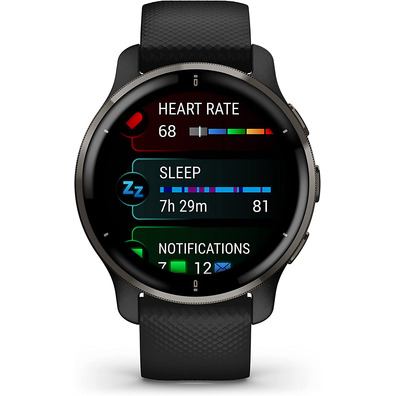 Smartwatch Garmin Venu 2 Plus GPS Negro Pizzarra