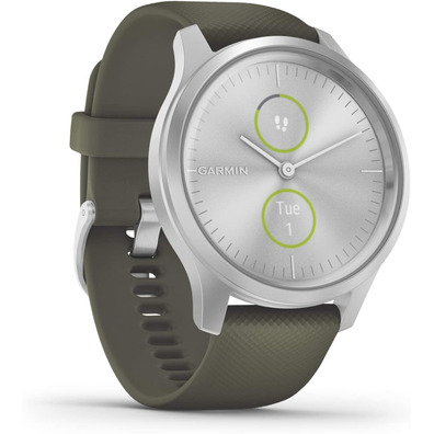 Smartwatch Garmin Vívomove Stile GPS Plata y Verde