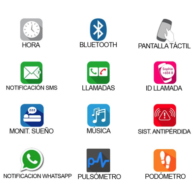 Smartwatch Leotec Bluetooth Pulse bianca