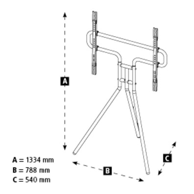 Soporte TV Hama Estilo Caballete (37 "- 75") Legna