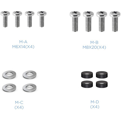 Supporto TV / Monitor Tooq LP2255TN-B 23 "-55" 2 Pivoti neri