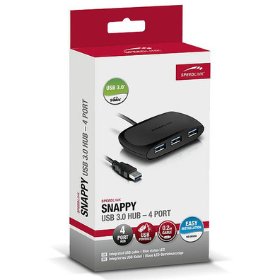 SpeedLink Snappy Hub USB 3.0 passivo 4-port