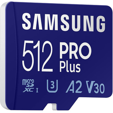 Tarjeta de memoria Samsung Pro Plus 2021 512GB MicroSD XC Clasi 10