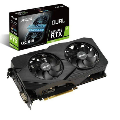 Tarjeta Gráfica ASUS Geforce RTX 2060 Dual OC Evo Edition 6GB GDDR6 PCIe