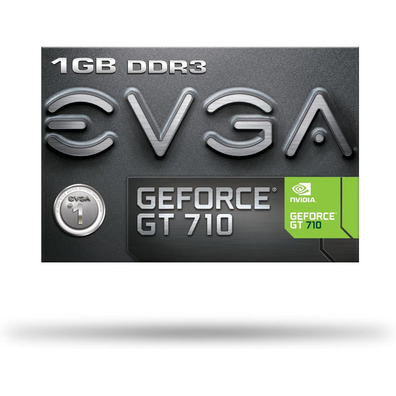 Tarjeta Gráfica EVGA GeForce GT 710 /1GB DDR3 Perfil Bajo