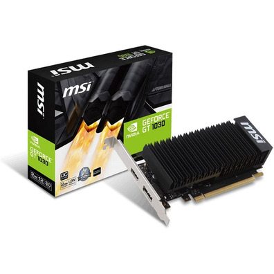 Tarjeta Gráfica MSI GT1030 2GB OC GDDR5 Basso Profilo