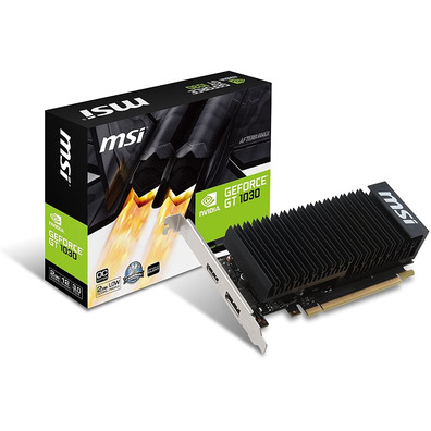 Tarjeta Gráfica MSI GT1030 2GB OC GDDR5 Basso Profilo