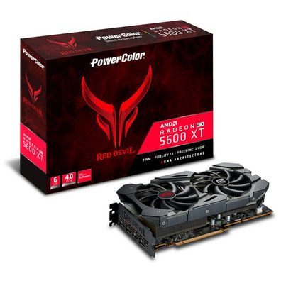 Tarjeta Gráfica Powercolor Rosso Diavolo RX5600 XT OC 6GB GDDR6