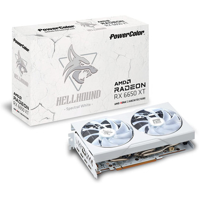 Tarjeta Gráfica Powercolor RX 6650XT Hellhound 8GB GDDR6 Bianco