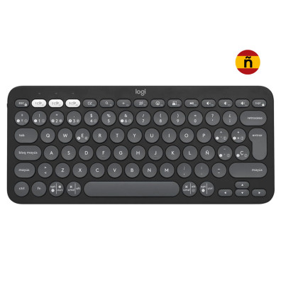 Bluetooh Tastiera Logitech Pebble Keys 2 K380S Grafite