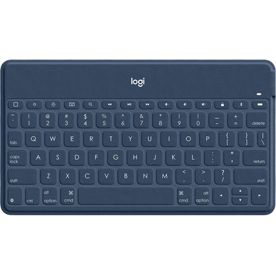 Teclado Bluetooth Logitech Keys - to - Go iPhone / iPad Azul