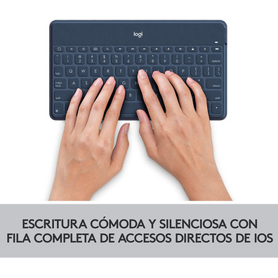 Teclado Bluetooth Logitech Keys - to - Go iPhone / iPad Azul