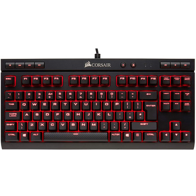 Teclado Corsair K63 Negro / Rojo