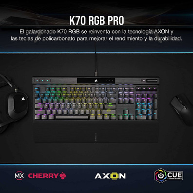 Teclado Corsair K70 RGB Pro MX Red (Español)