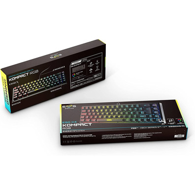 Teclado Energy Sistem ESG K4 Kompact-RGB Nero