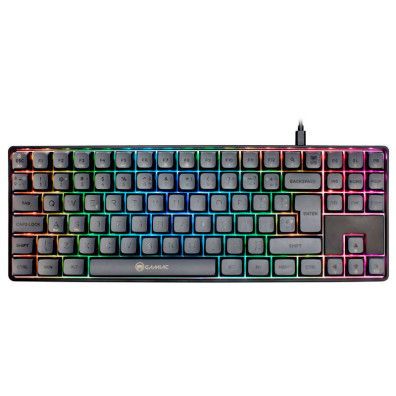 GAMIAC Tastiera TKL90G Meccanica - Kailh Blue - Nero/Gris - (ES)