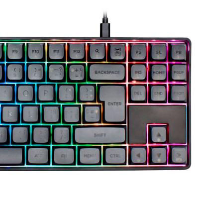 GAMIAC Tastiera TKL90G Meccanica - Kailh Blue - Nero/Gris - (ES)
