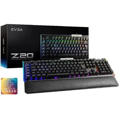 Teclado Gaming Mecánico EVGA Z20 / Switch Linear