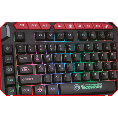 Teclado gaming Scorpion KG760 Membrana