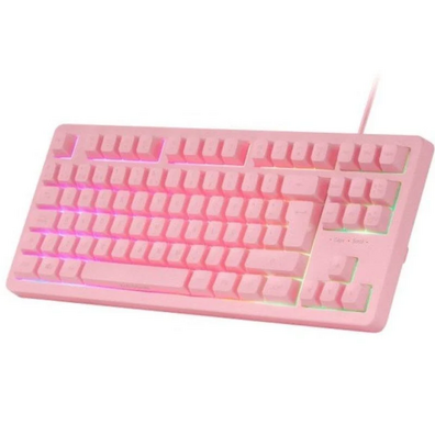 Teclado Gaming SemiMecánico Mars Gaming MK023 / Rosa