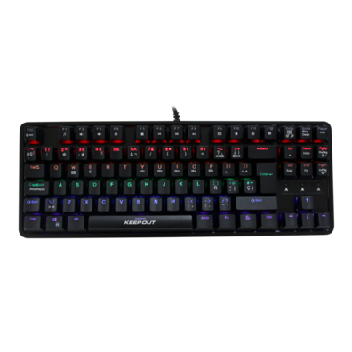 Teclado Keep Out F105 Gaming Mecánico RGB Negro