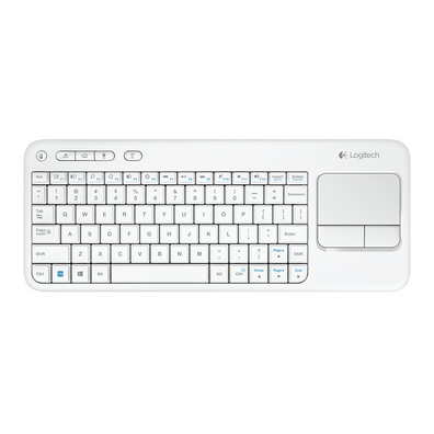 Logitech Wireless Touch K400 Bianco