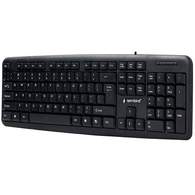 Teclado Membrana Gembird USB (Portugués) Negro