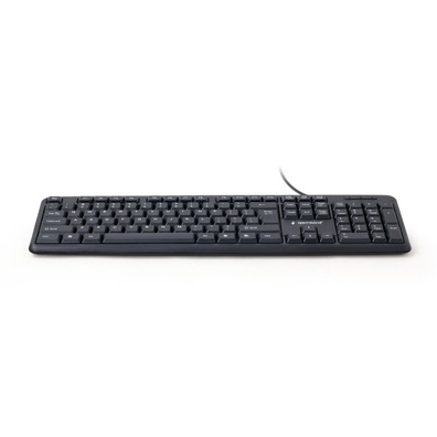 Teclado Membrana Gembird USB (Portugués) Negro