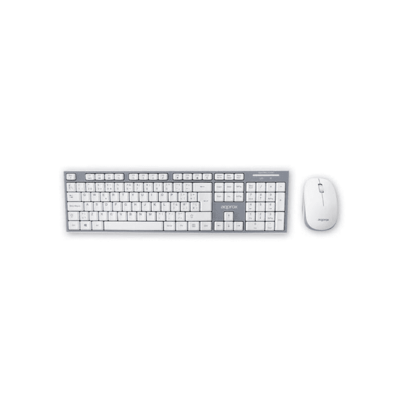 Tastiera + Mouse Approx APPKBWELEGANT Wireless USB Grey / White