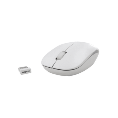 Tastiera + Mouse Approx APPKBWELEGANT Wireless USB Grey / White