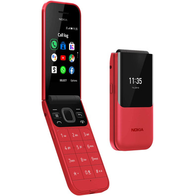 Teléfono Móvil Nokia 2720 Flip Dual SIM Rojo