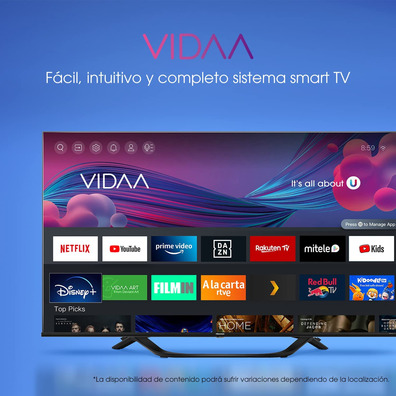 Televisione LED Hisense 43A63H 43 '' Smart TV 4K/Wifi/BT