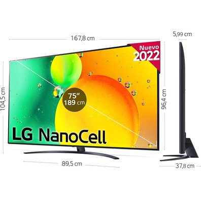 Televisore LG NanoCell 75NANO766QA 75 " Ultra HD 4K/Smart TV/WiFi